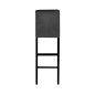 Preview: Hocker STRAIGHT mit Lehne 93 / 103 / 113
